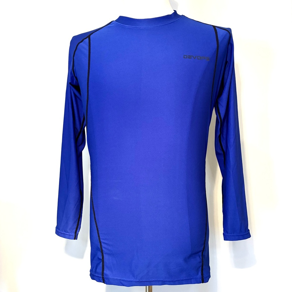 Men's Long Sleeve Blue Rash Guard